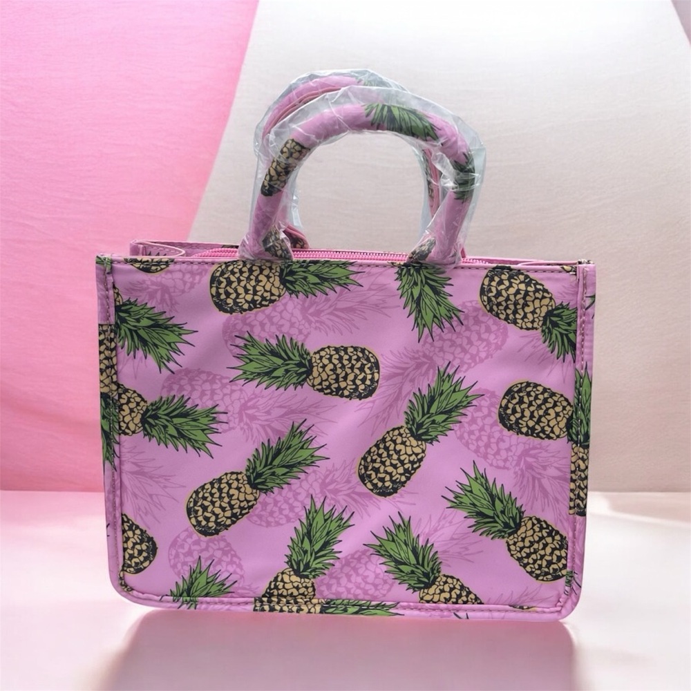 Pink Pineapple Print Women's & boho Bag bundle